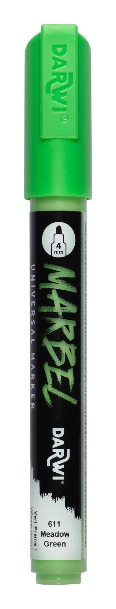 MARBEL Universal Point Round Marker Medium 4mm - Green meadow 611 (Pack x6)