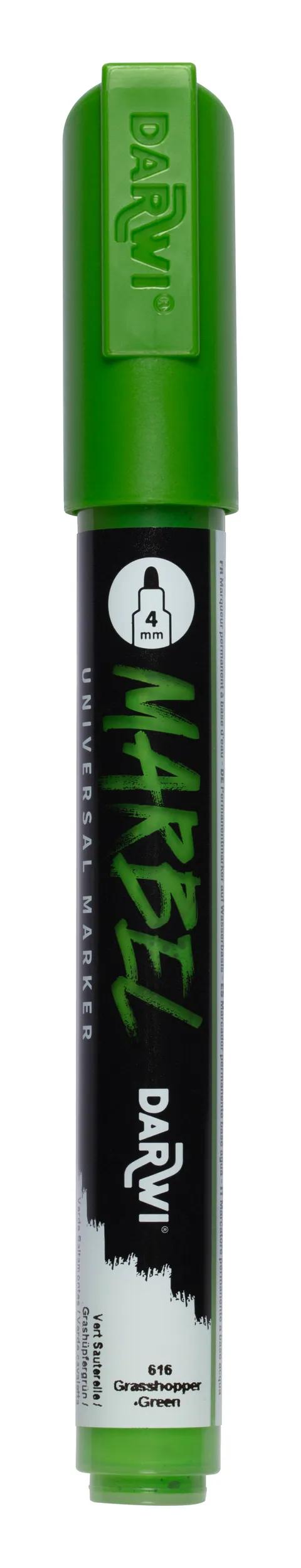 MARBEL Universal Point Round Marker Medium 4mm - Grasshopper green 616 (Pack x6)