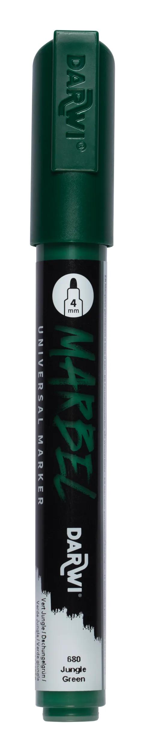 MARBEL Universal Point Round Marker Medium 4mm - jungle green 680 (Pack x6)