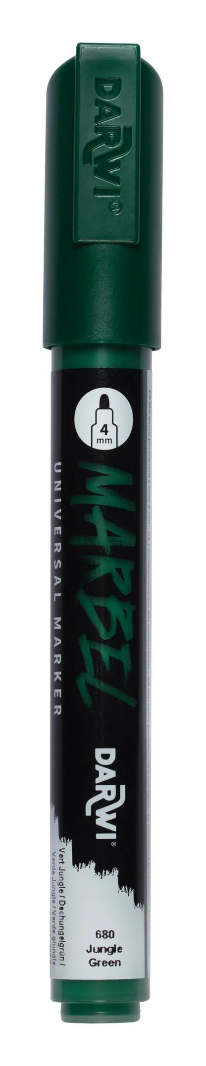 MARBEL Universal Point Round Marker Medium 4mm - jungle green 680 (Pack x6)