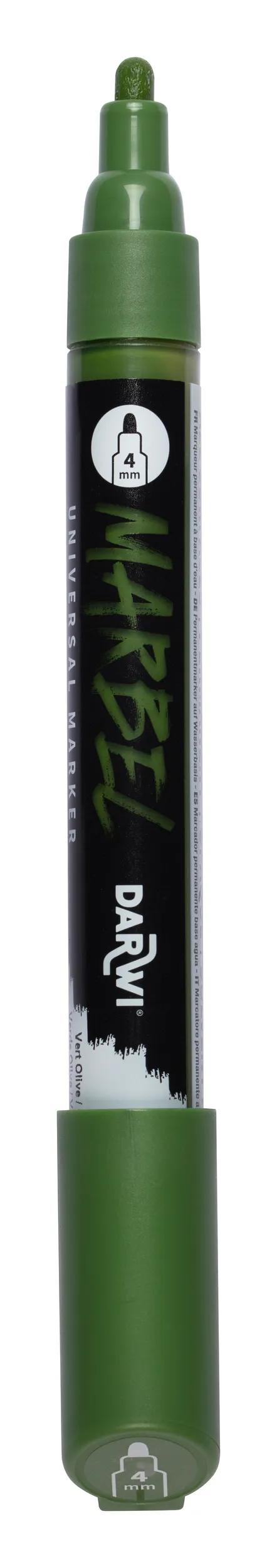 MARBEL Universal Point Round Marker Medium 4mm - Olive green 685 (Pack x6)