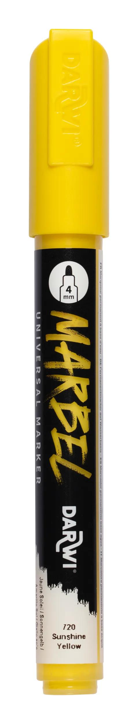 MARBEL Universal Pointe Ronde Medium 4mm marker - yellow sun 720 (Pack x6)