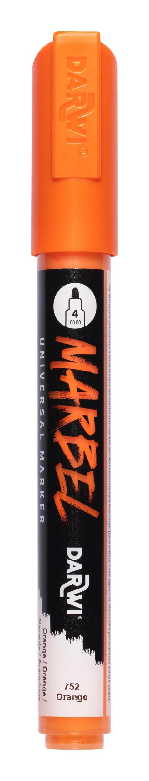 MARBEL Universal Pointe Ronde Medium 4mm marker - Orange 752 (Pack x6)