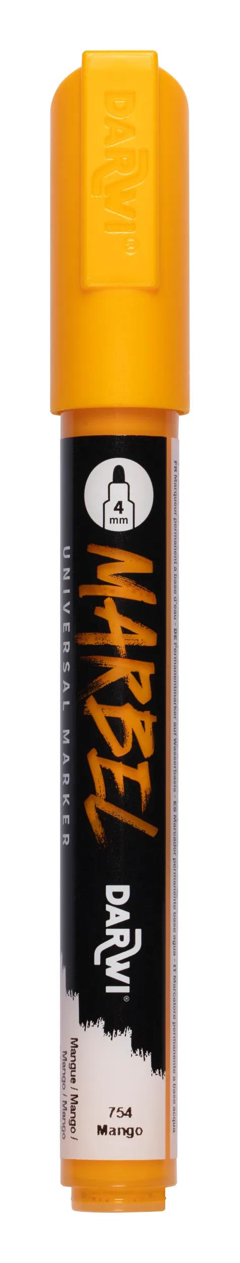 MARBEL Universal Pointe Ronde Medium 4mm marker - Mango 754 (Pack x6)