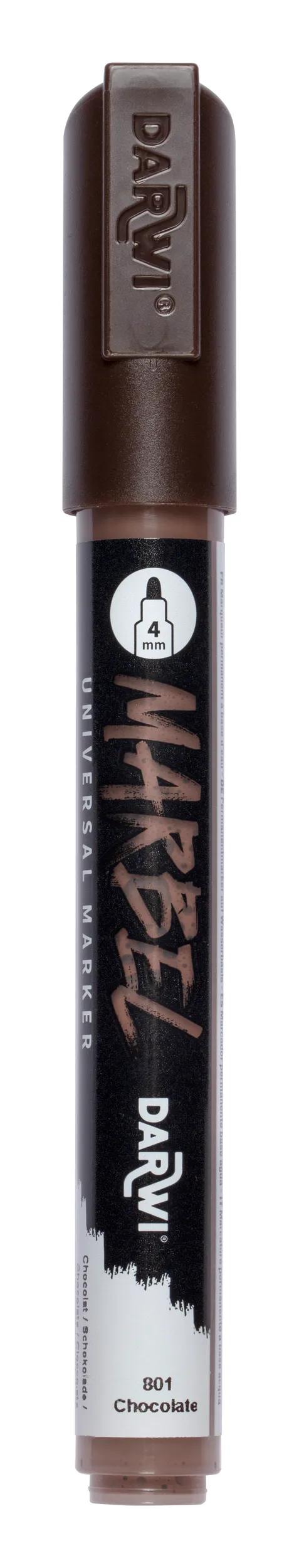 MARBEL Universal Pointe Ronde Medium 4mm marker - Chocolate 801 (Pack x6)