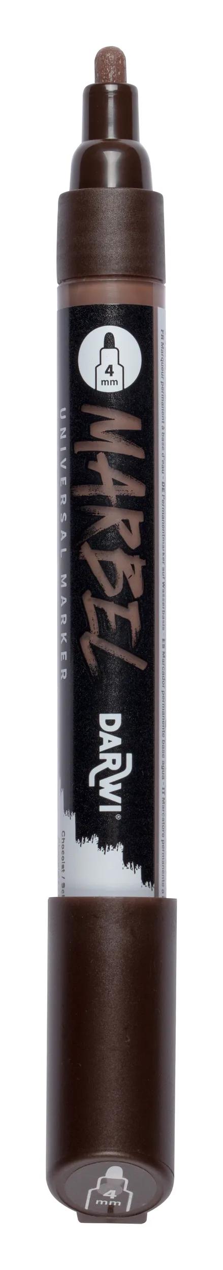MARBEL Universal Pointe Ronde Medium 4mm marker - Chocolate 801 (Pack x6)