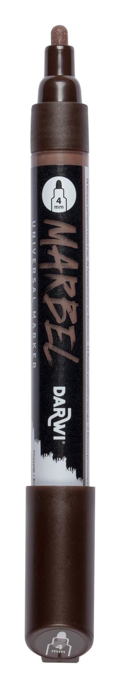 MARBEL Universal Pointe Ronde Medium 4mm marker - Chocolate 801 (Pack x6)