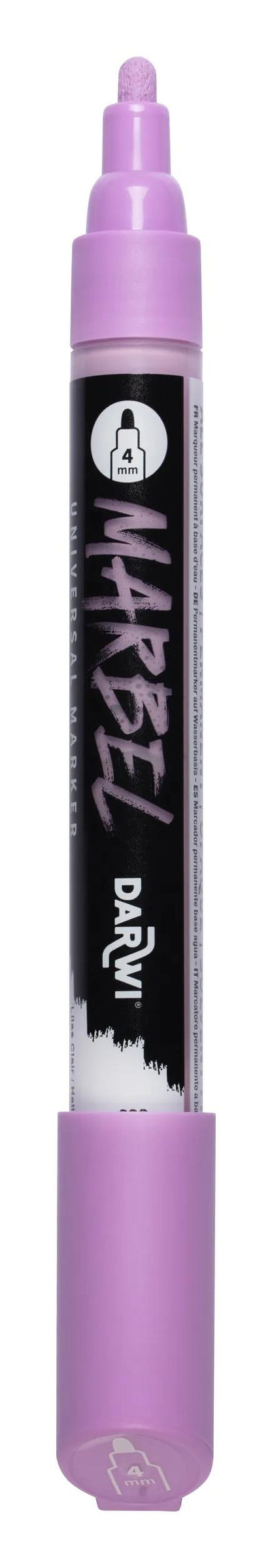 MARBEL Universal Point Round Marker Medium 4mm - Light Lilac 932 (Pack x6)