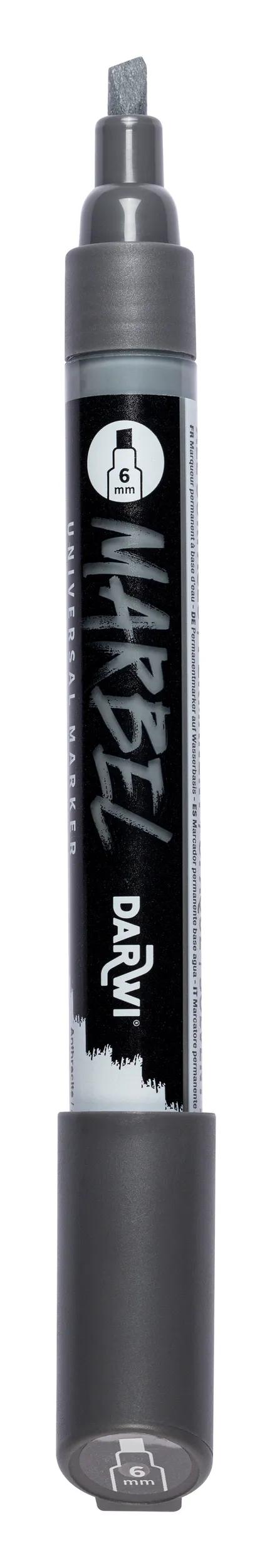 MARBEL Universal Marker Pointe Biseau Medium 6mm - Anthracite 158 (Pack x6)