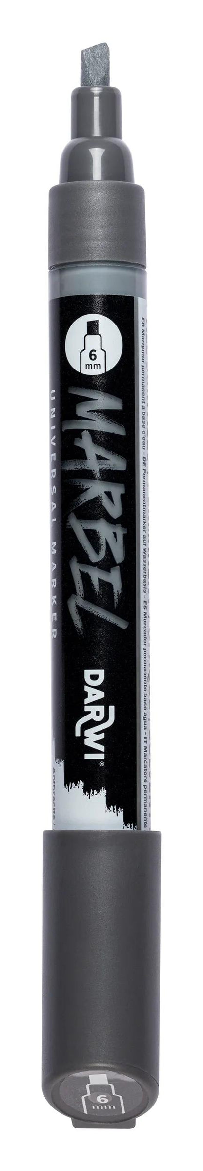 MARBEL Universal Marker Pointe Biseau Medium 6mm - Anthracite 158 (Pack x6)