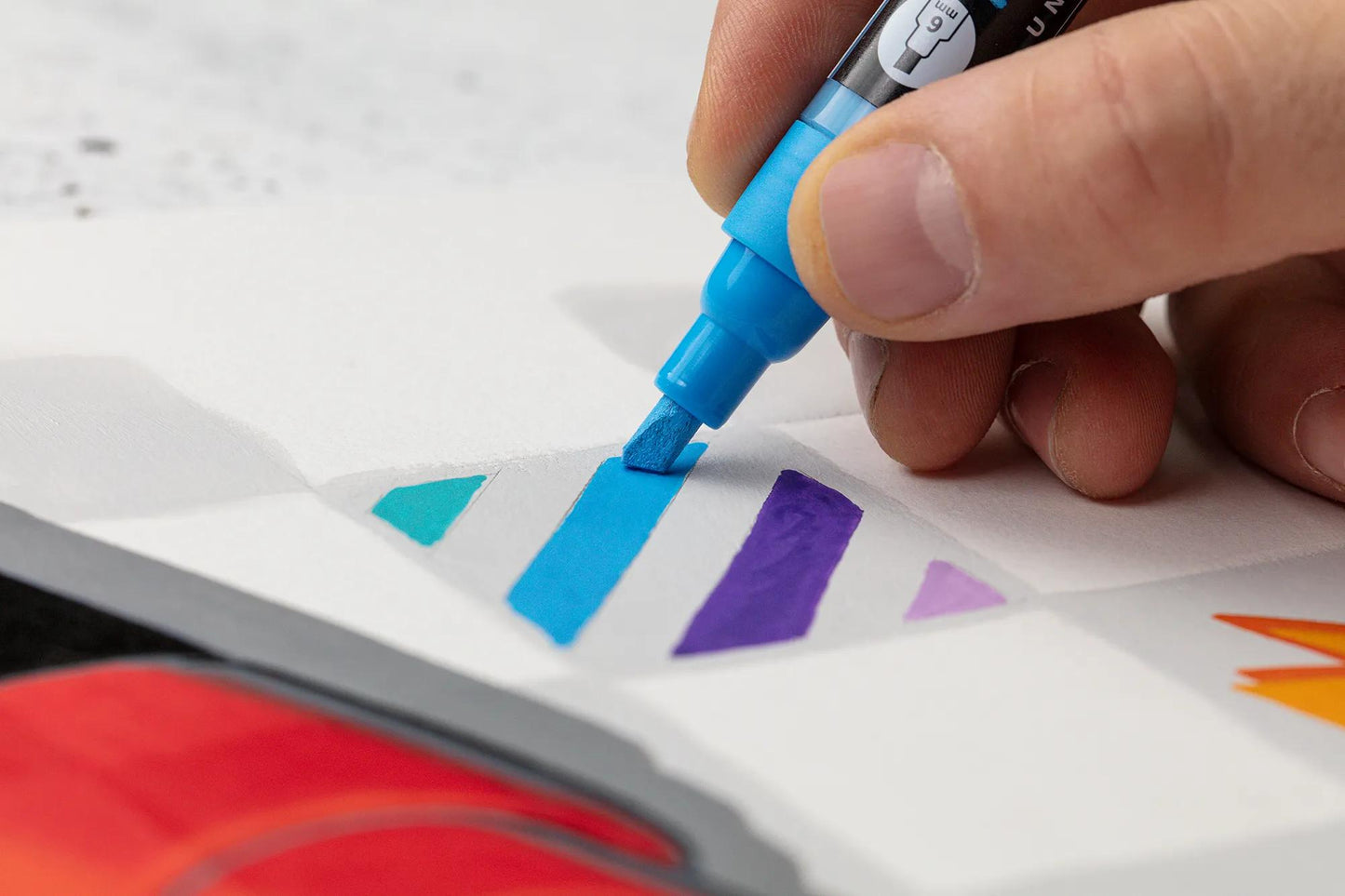 MARBEL Universal Marker Pointe Biseau Medium 6mm - Blue 215 (Pack x6)
