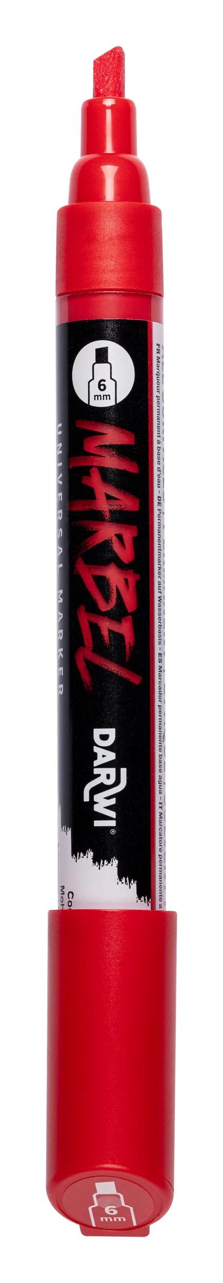 MARBEL Universal Marker Pointe Biseau Medium 6mm - Coquelicot 480 (Pack x6)