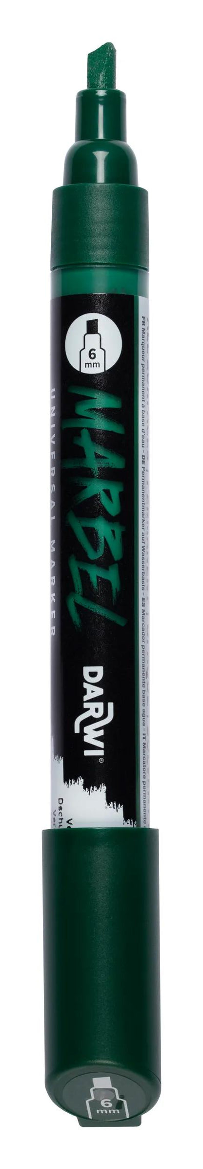 MARBEL Universal Marker Pointe Biseau Medium 6mm - Green jungle 680 (Pack x6)