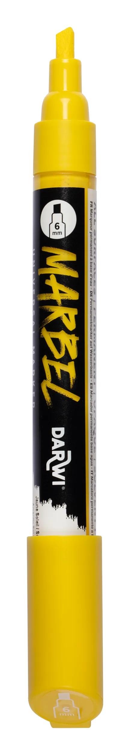 MARBEL Universal marker Pointe Biseau Medium 6mm - yellow sun 720 (Pack x6)