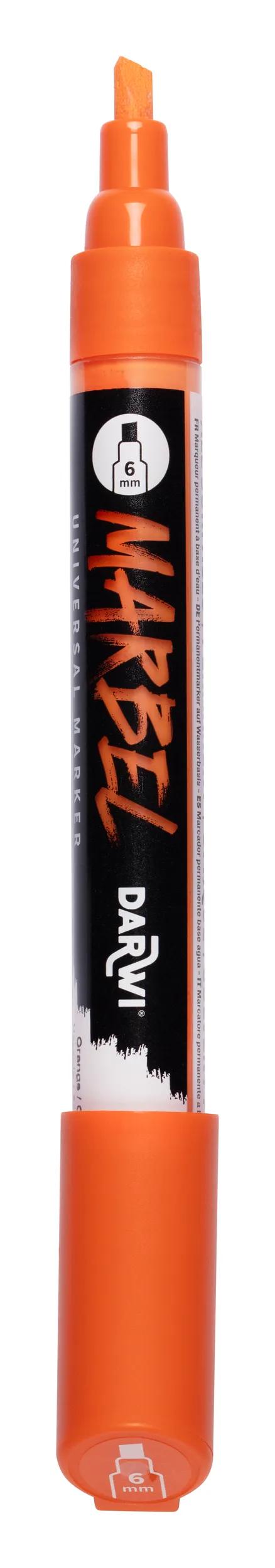 MARBEL Universal Marker Pointe Biseau Medium 6mm - Orange 752 (Pack x6)