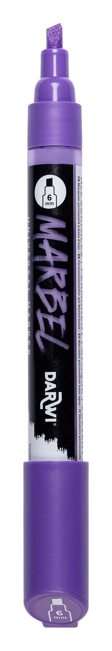 MARBEL Universal Marker Pointe Biseau Medium 6mm - Violet 900 (Pack x6)