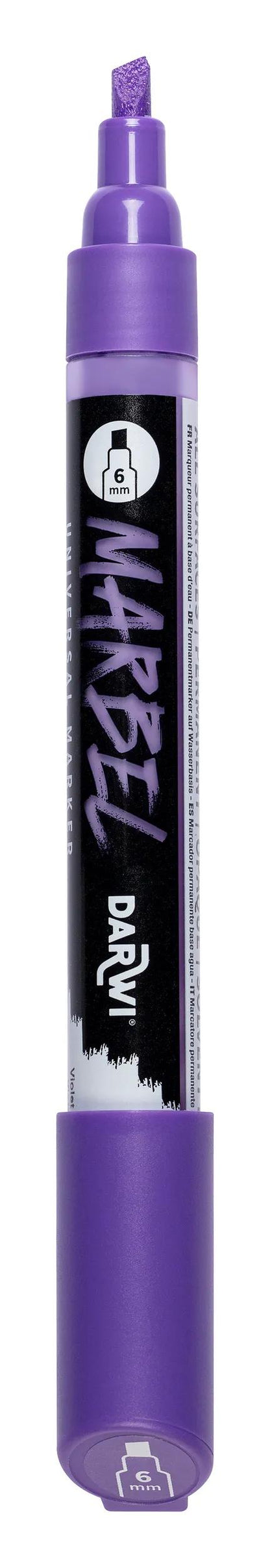 MARBEL Universal Marker Pointe Biseau Medium 6mm - Violet 900 (Pack x6)