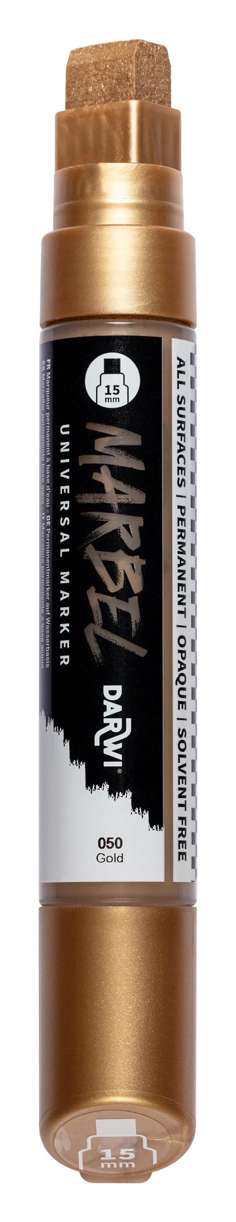 MARBEL Universal Marker Point Rectangular Large 15mm - Gold 050 (Pack x3)