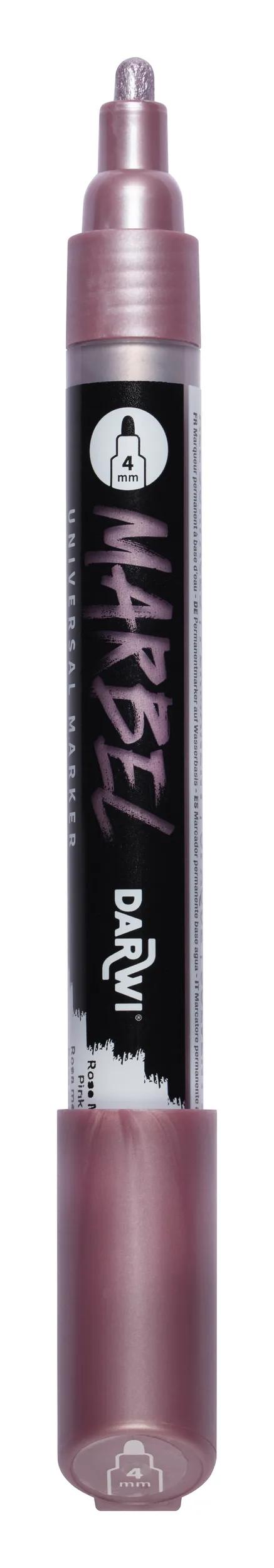 MARBEL Universal Pointe Ronde Medium 4mm Marker - Metallic Rose 040 (Pack x6)