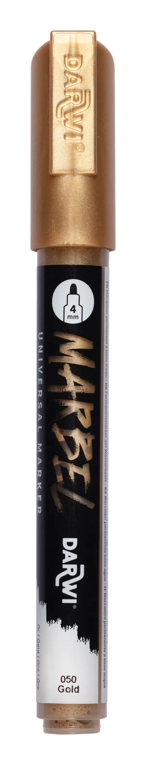 MARBEL Universal Pointe Ronde Medium 4mm Marker - Gold 050 (Pack x6)