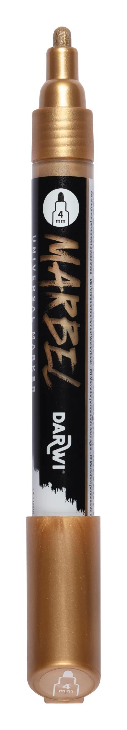 MARBEL Universal Pointe Ronde Medium 4mm Marker - Gold 050 (Pack x6)