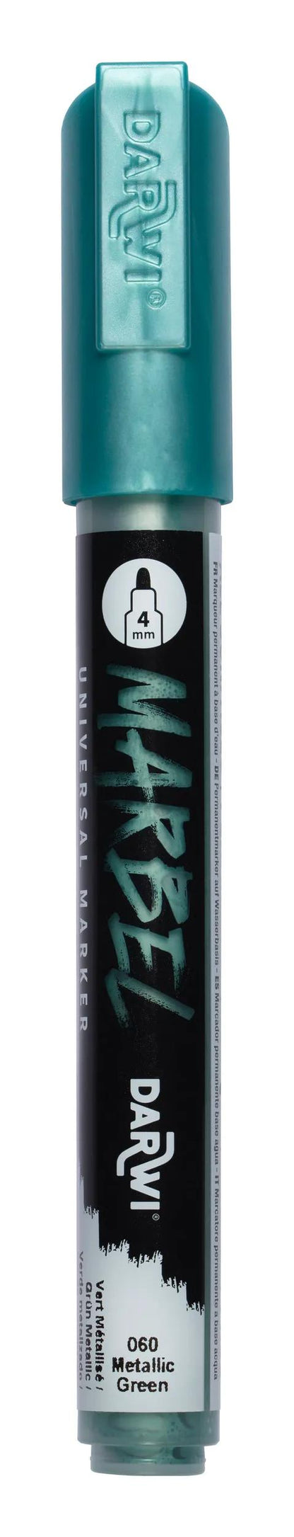 MARBEL Universal Point Round Marker Medium 4mm - Metallic green 060 (Pack x6)
