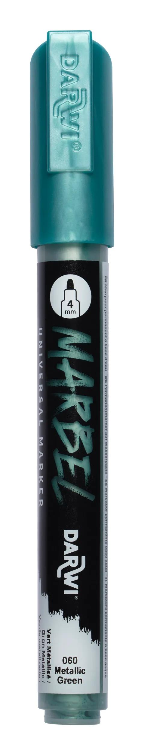 MARBEL Universal Point Round Marker Medium 4mm - Metallic green 060 (Pack x6)