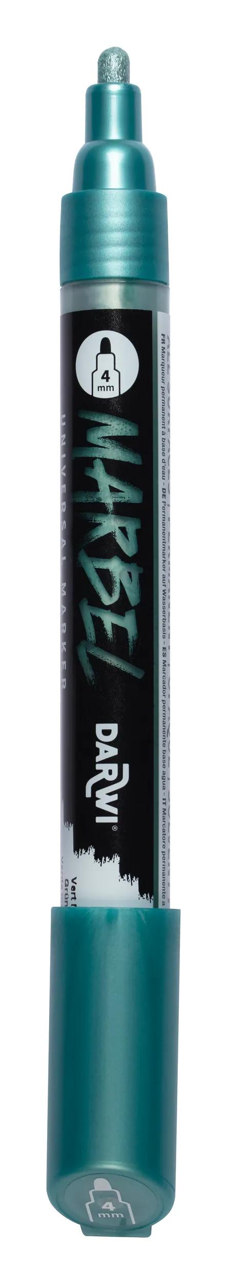 MARBEL Universal Point Round Marker Medium 4mm - Metallic green 060 (Pack x6)