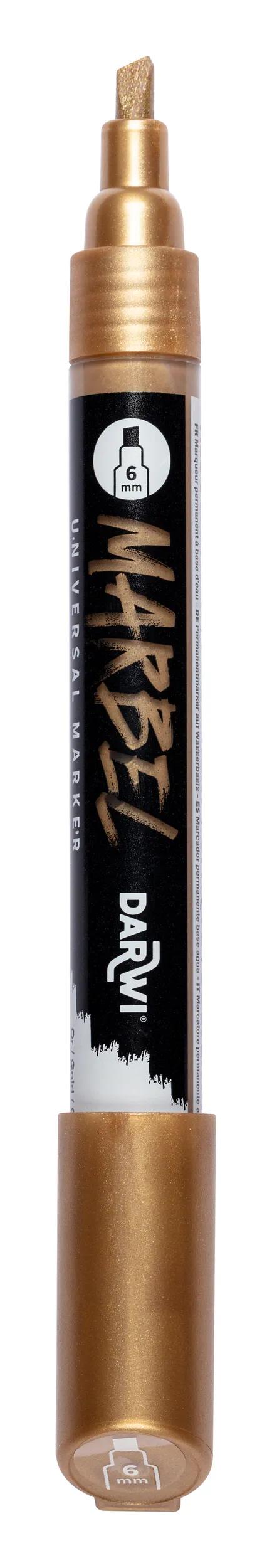 MARBEL Universal Marker Pointe Biseau Medium 6mm - Gold 050 (Pack x6)