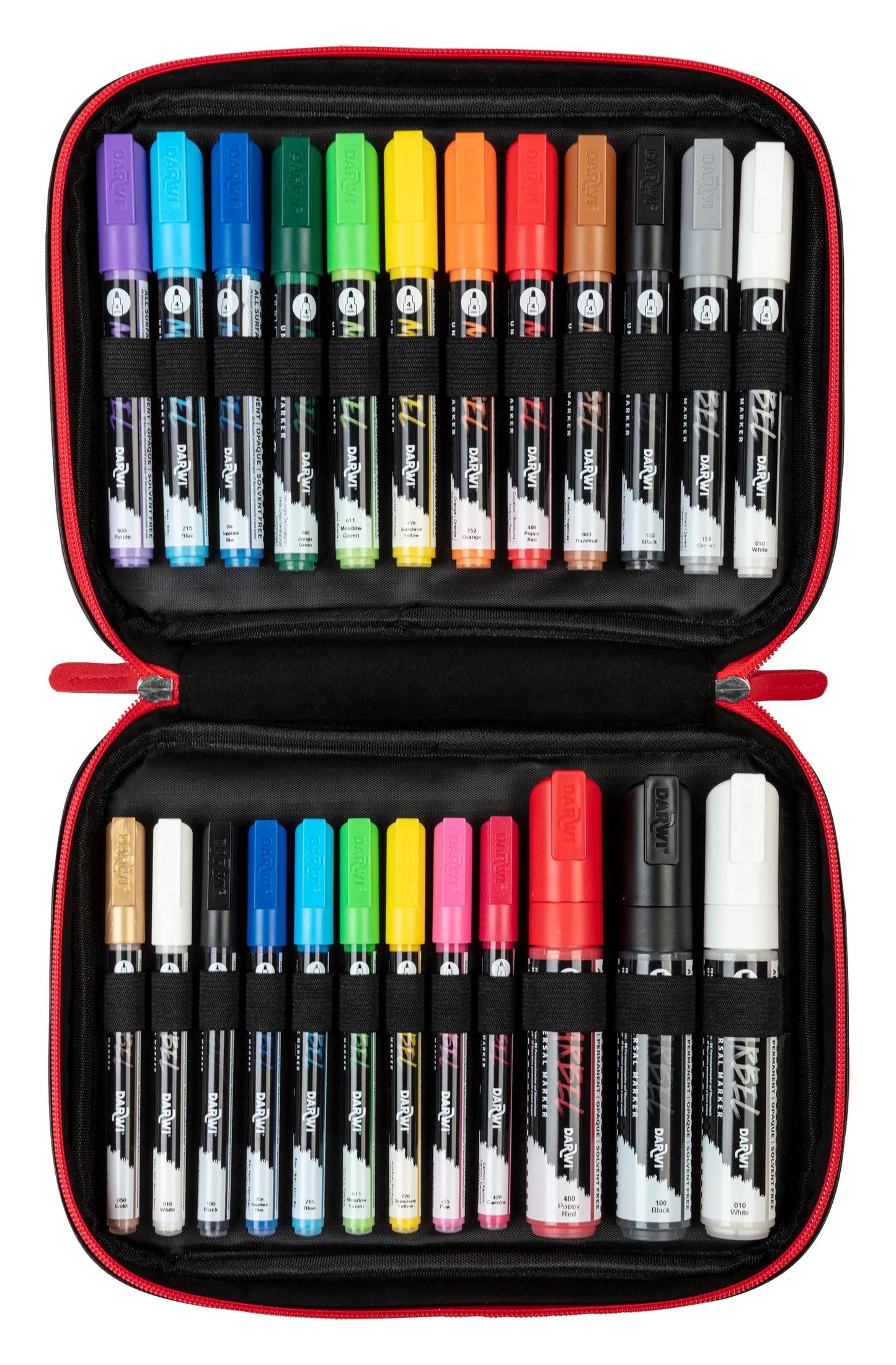 MARBEL Pack Of 24 Universal Markers (3x 0.7mm + 6x 2mm + 12x 4mm + 3x 12mm) - Assortment - New