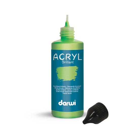 Darwi 80 ml bottle of Brillant Universal Acrylic Painting - Green Prairie 611 (Pack x5)