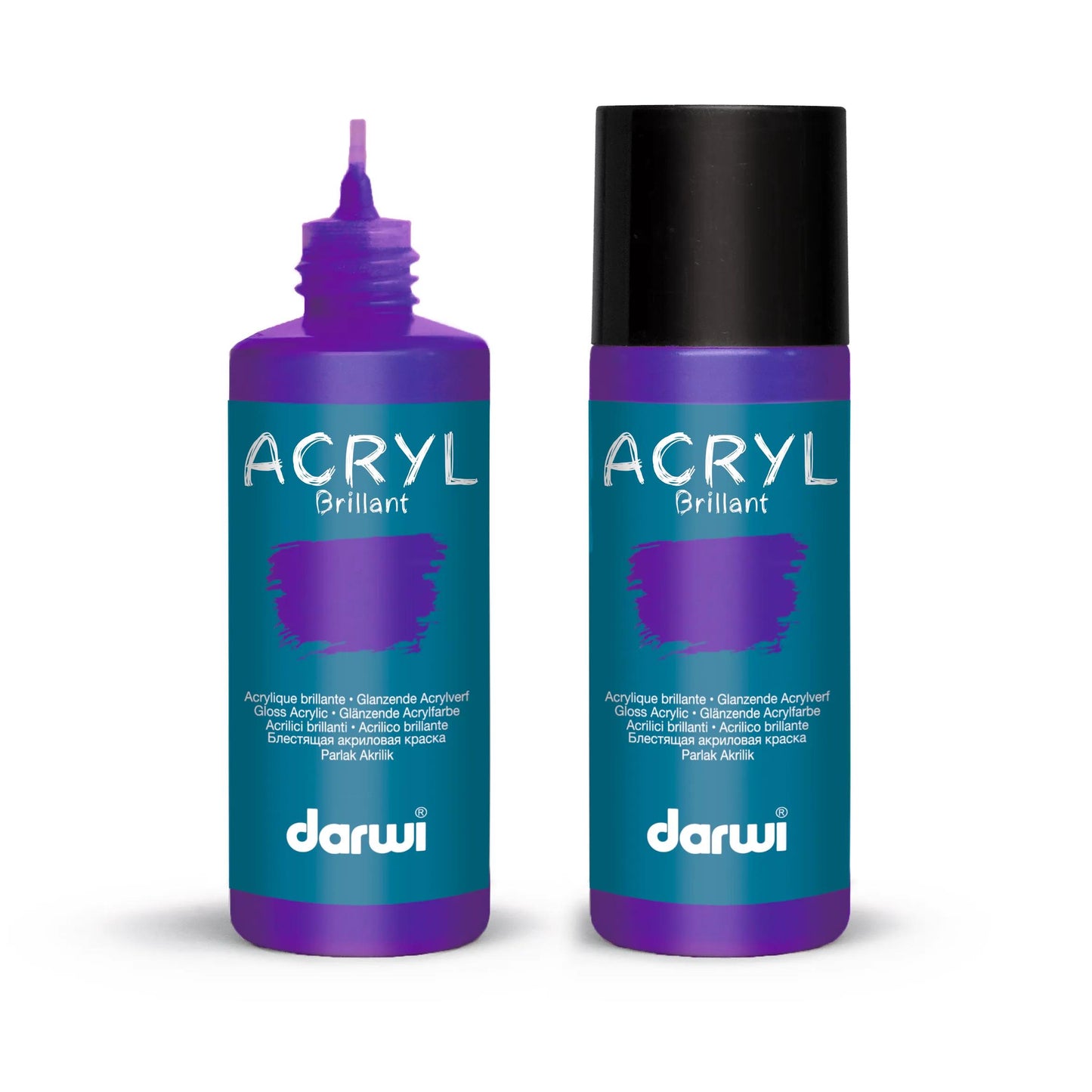 Darwi 80 ml bottle of Brillant Universal Acrylic Painting - Violet 900 (Pack x5)