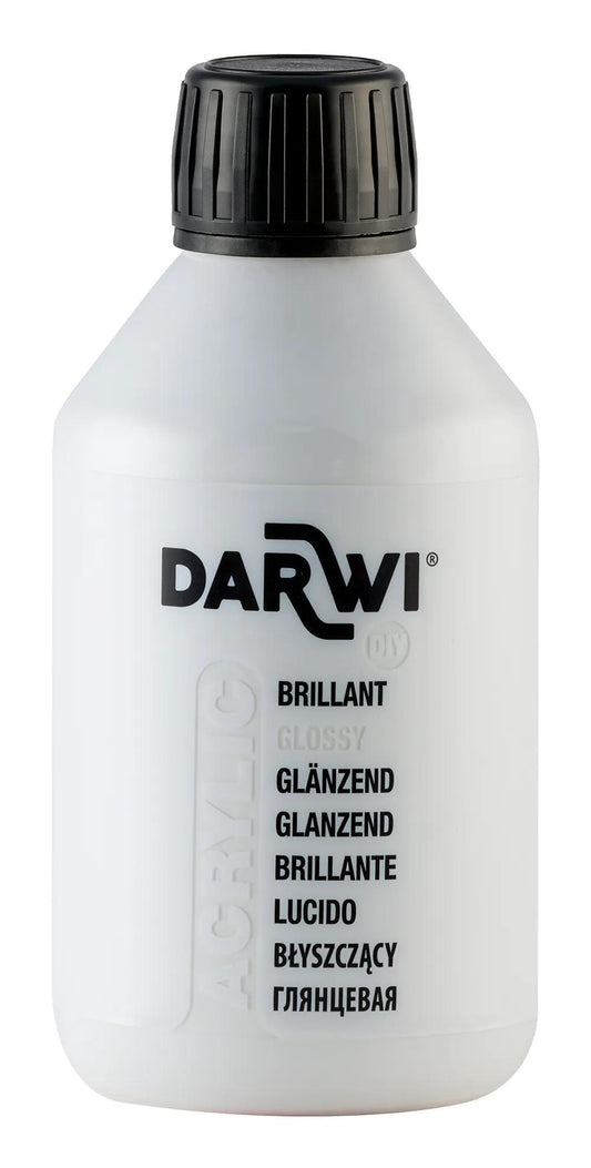 Darwi 250 ml bottle of Brillant Universal Acrylic Painting - White 010 (Pack x3)