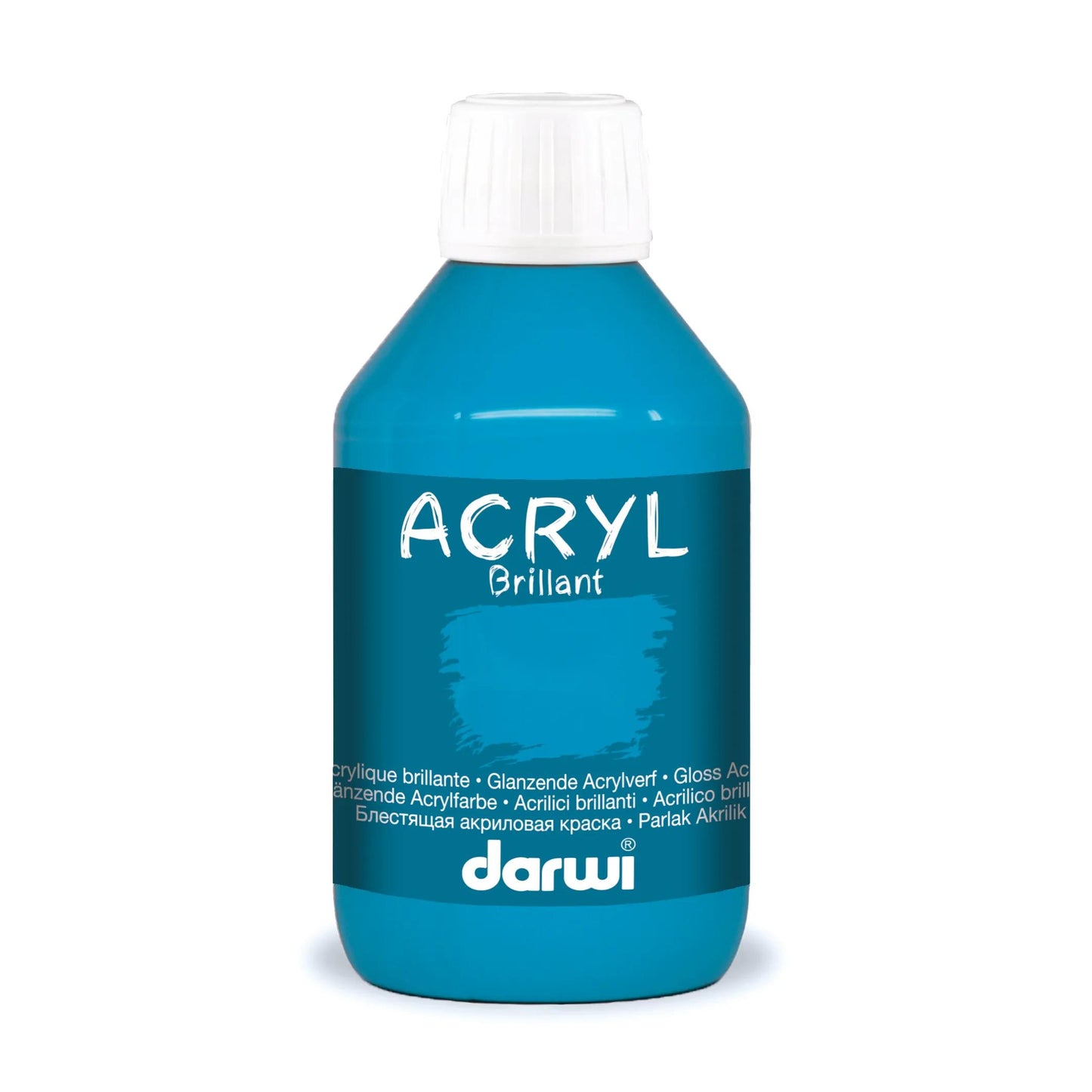 Darwi 250 ml Bottle of Universal Brilliant Acrylic Painting - Blue 215 (Pack x3)