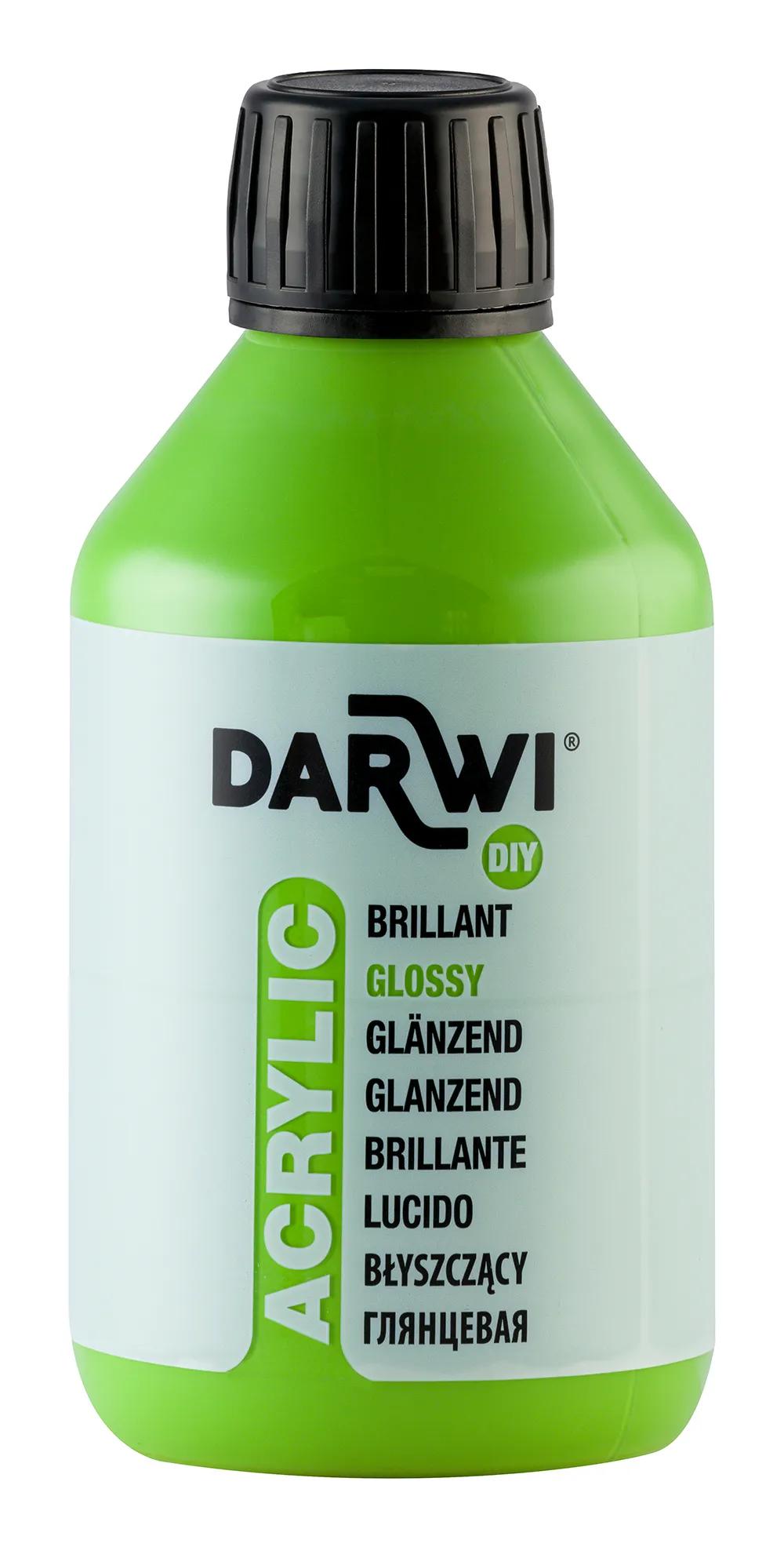 Darwi 250 ml bottle of Brillant Universal Acrylic Painting - Green Prairie 611 (Pack x3)