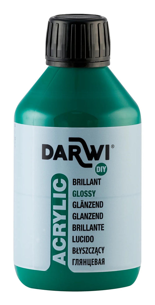 Darwi 250 ml bottle of Universal Acrylic Painting Brilliant - Green fir 626 (Pack x3)