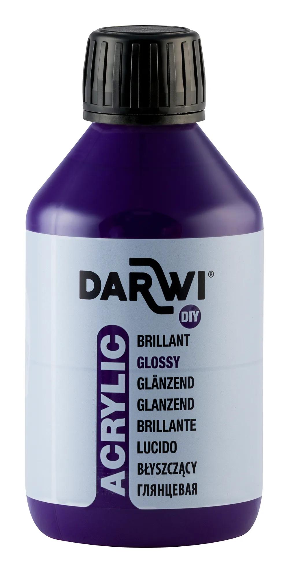 Darwi 250 ml bottle of Brillant Universal Acrylic Painting - Violet 900 (Pack x3)