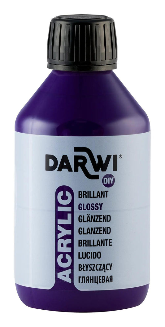 Darwi 250 ml bottle of Brillant Universal Acrylic Painting - Violet 900 (Pack x3)