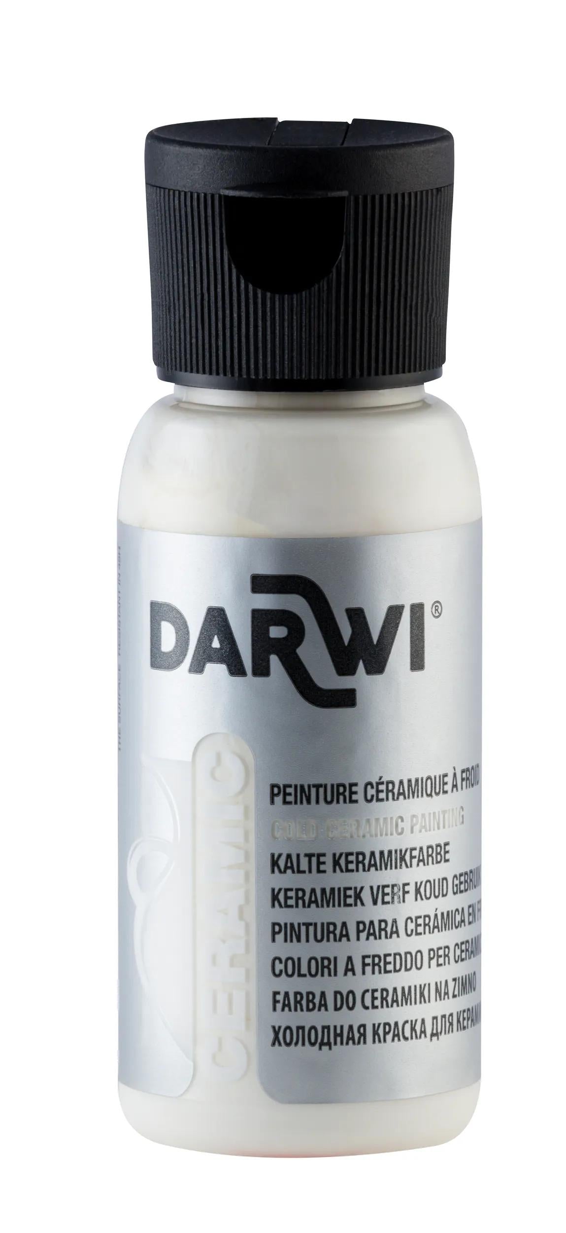 DARWI 50 ml paint bottle on Cold Ceramics - White 010 (Pack x4)