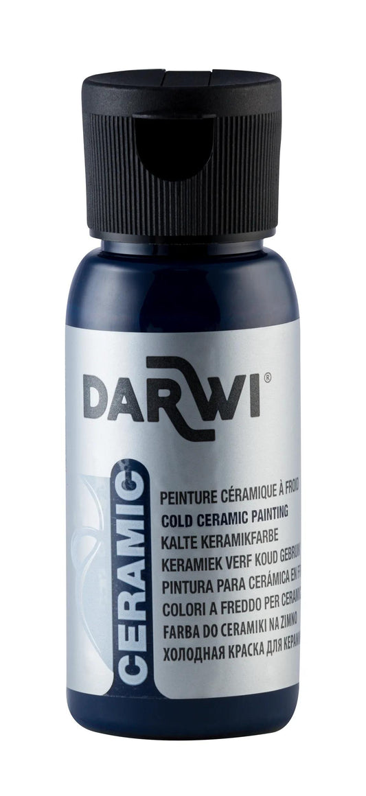DARWI 50 ml paint bottle on Cold Ceramics - Lagoon blue 280 (Pack x4)