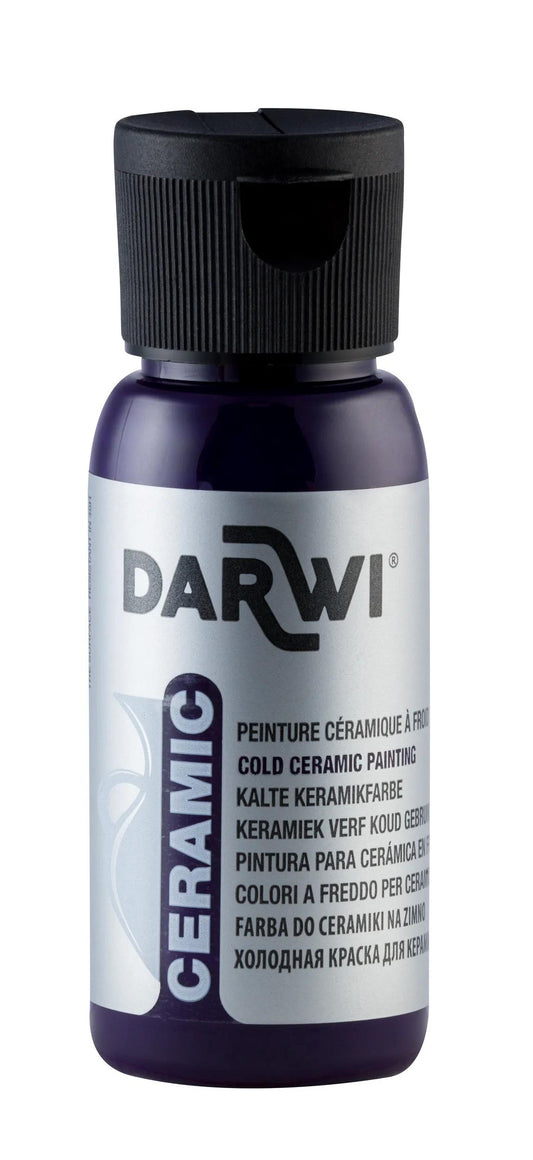 DARWI 50 ml paint bottle on Cold Ceramics - Violet 900 (Pack x4)