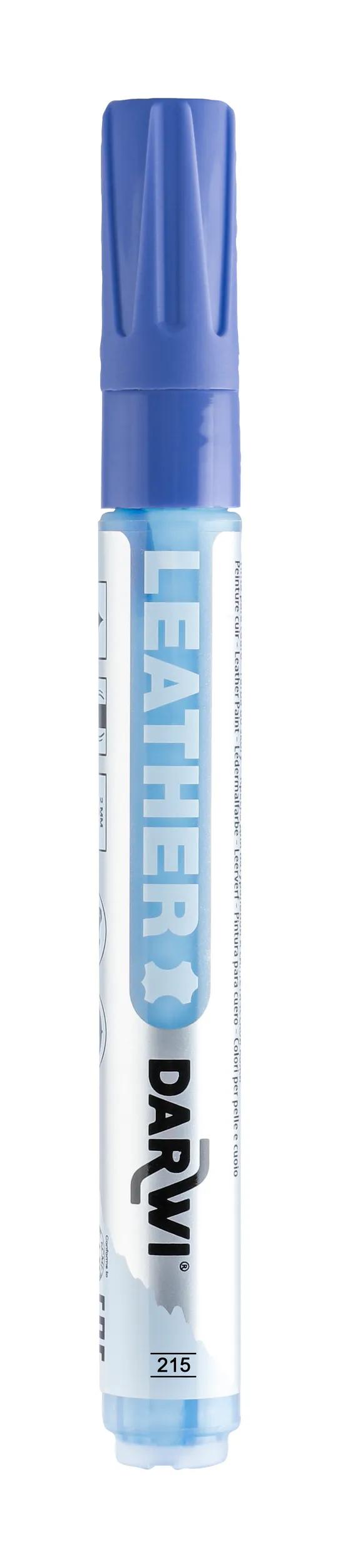 DARWI Marker vernice su punta in pelle conique fine 2mm - blu (Pacchetto x6)