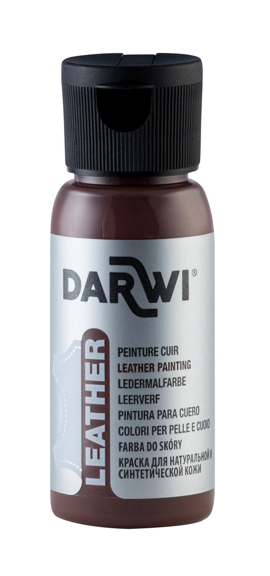 DARWI 50 ml Paint Bottle on Leather - Cocoa 810 (Pack x4)