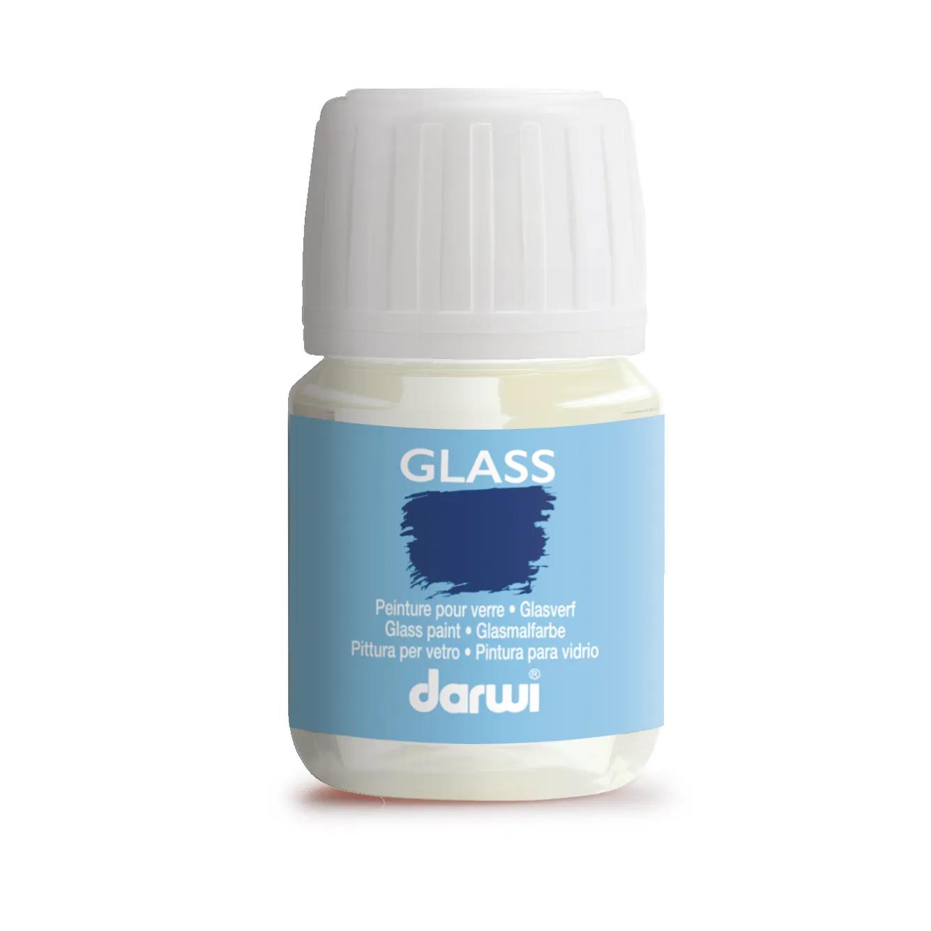 DARWI 30 ml bottle for Glass Painting - Transparent (Pack x5)