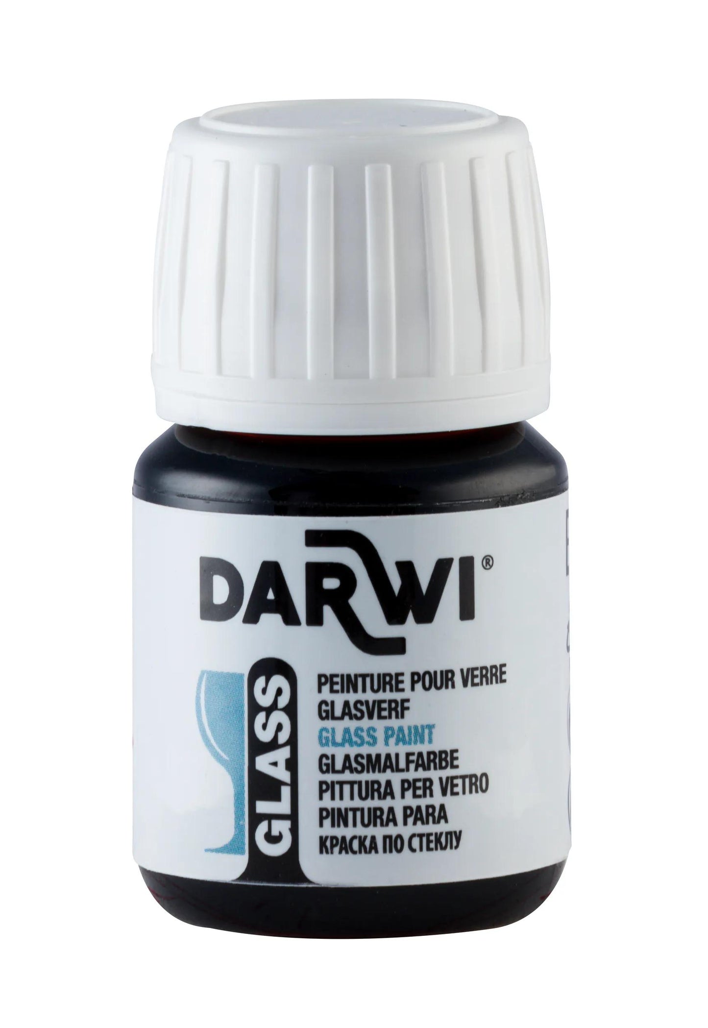 DARWI 30 ml Glasfarbe Flasche - Dunkelblau (Paket x5)