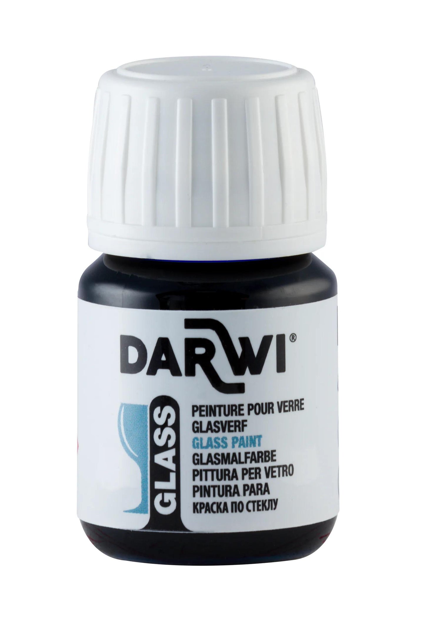 DARWI Flacon de 30 ml de Peinture sur Verre - Carmin (Lot x5)