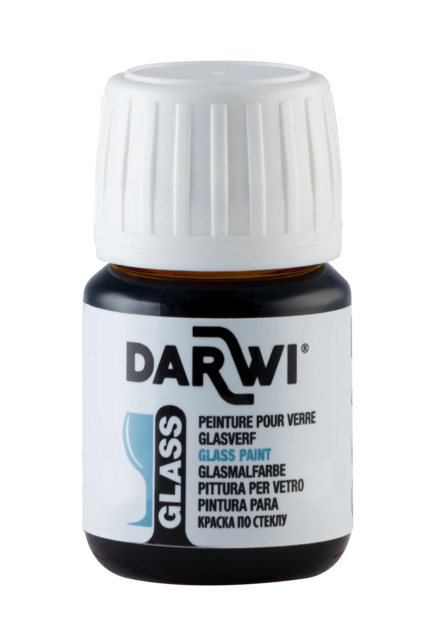 DARWI 30 ml vetro vernice bottiglia - vermilion (Pacchetto x5)