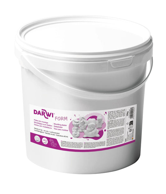 DARWI 10 kg white cast plaster bucket