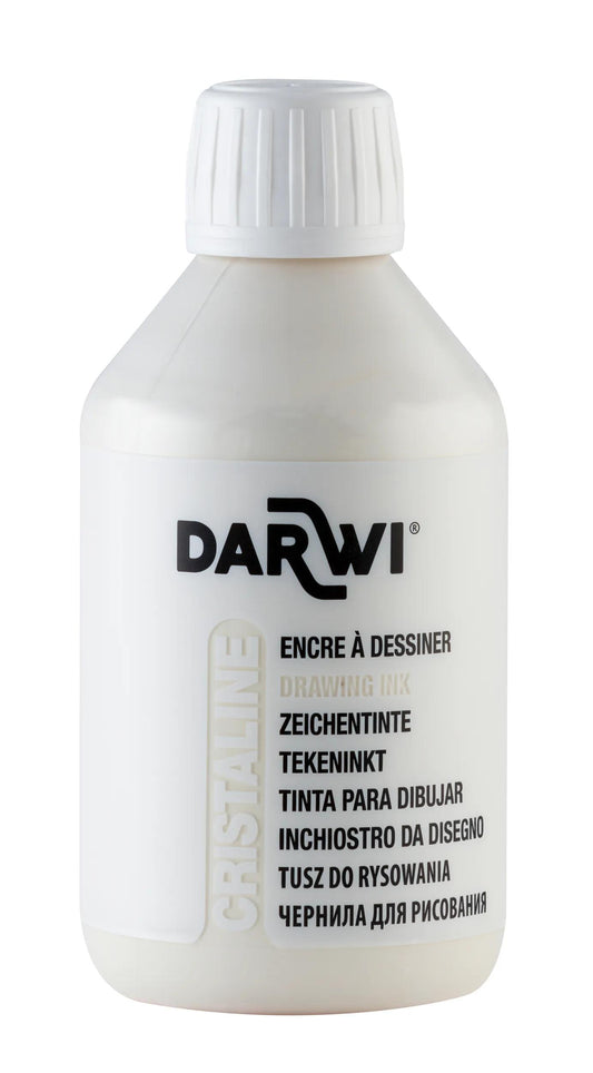 DARWI 250 ml draw ink bottle - White 010 (Pack x3)