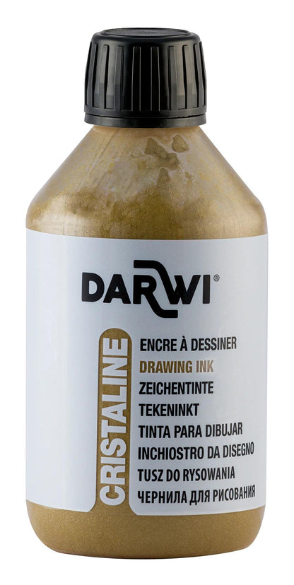 DARWI 250 ml draw ink bottle - Gold 050 (Pack x3)